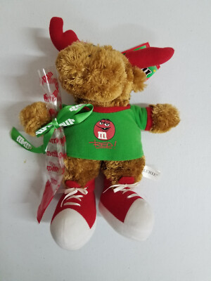 M&M Red Christmas Moose Reindeer Red logo & Tennis Shoes 10'' by Galerie
