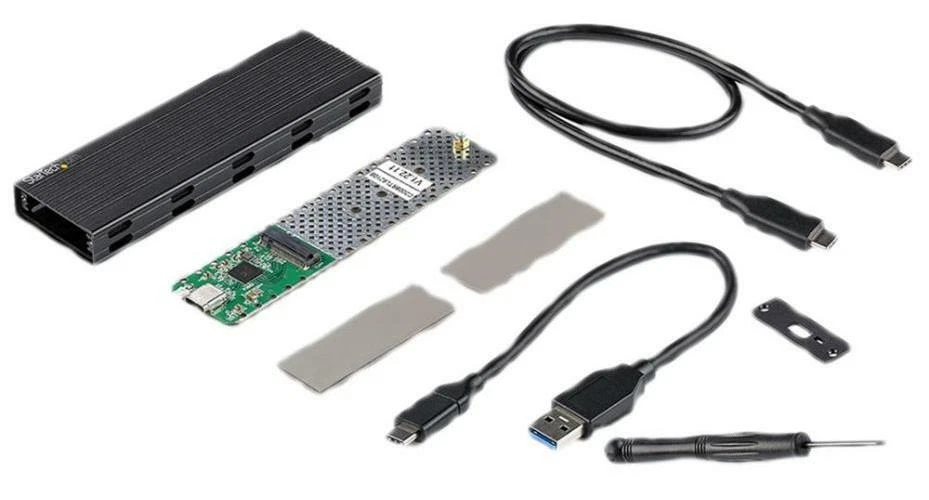 USB-C M.2 SATA / NVMe NGFF PCI-Ex SSD Enclosure USB 3.2 Gen 2 10Gb/s SM2E1BMU31C - Image 4 of 4