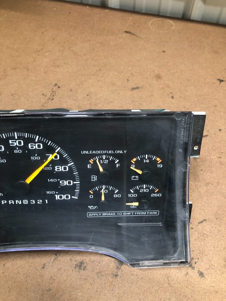 9598 Chevy Silverado Sierra GM 1500 2500 Instrument Cluster OEM