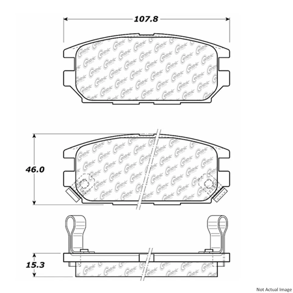 Juego de pastillas de freno de disco trasero rotor de freno de disco para Dodge Stealth 1994-1994 Foto 4 de 4