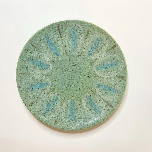 Red Wing Pottery Spruce 6 5/8" Bread & Butter Plate Charles Murphy Atomic MCM