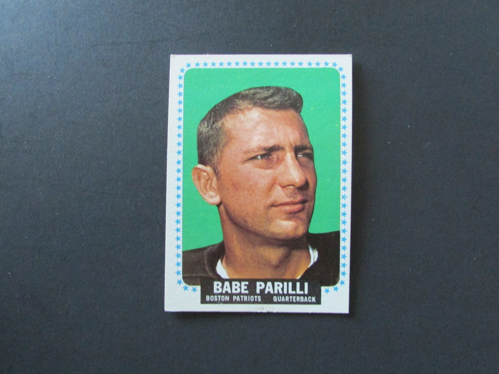 1964 Topps Football Set Break Card #17 Babe Parilli