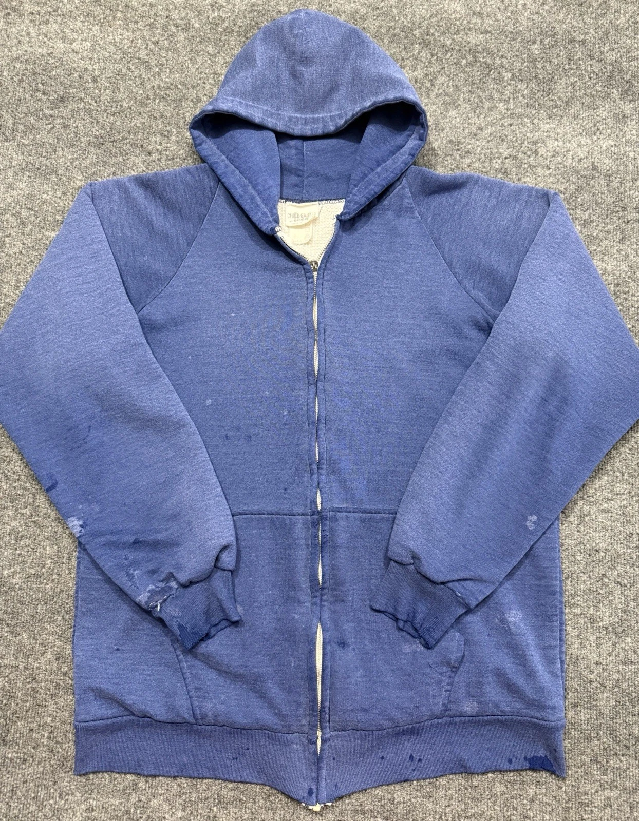 Vintage Camber 80s Full Zip Thermal Lined Hoodie Jacket Distressed Grunge Blue L
Opens in a new wind
