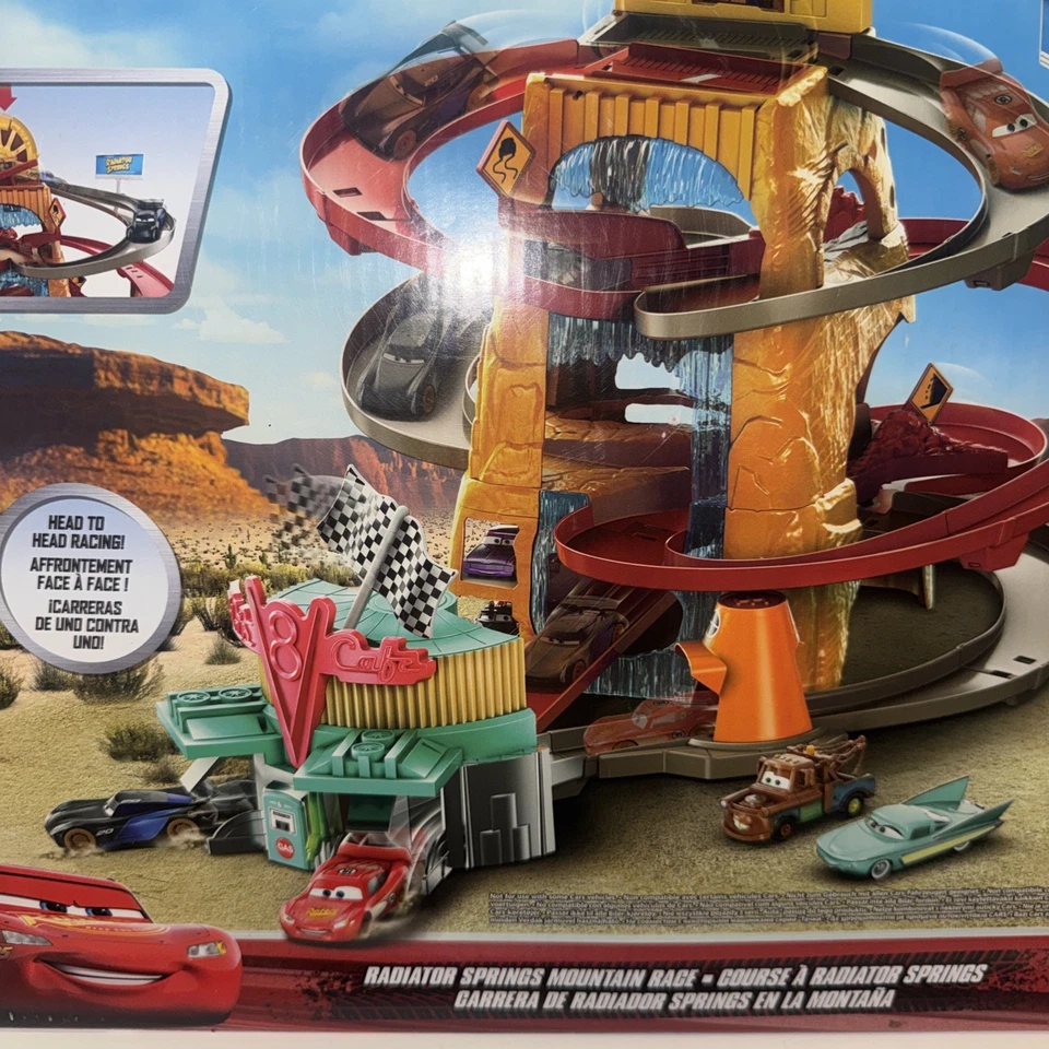 Disney Pixar Cars Radiator Springs Mountain Race Track Set new - Image 3 of 4