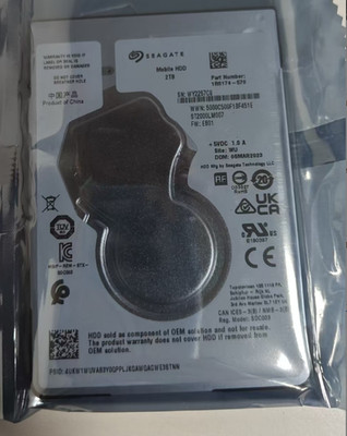 Seagate 2TB ST2000LM007 128MB SATA 6Gb/s 2.5'' Laptop HDD Hard Disk Drive -7mm