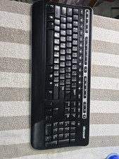 Tastiera wireless Microsoft 1000 modello 1356 senza ricevitore USB così com'è non testata