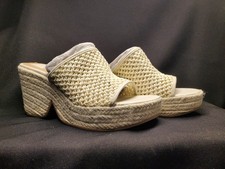 Dolce Vita Women  s Beige Platform Sandal Saydie Ivory New In Box