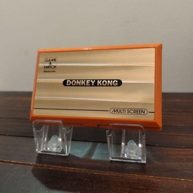 Nintendo Game & Watch Donkey Kong DK-52 Multi Screen 1982 Vintage Orange Console