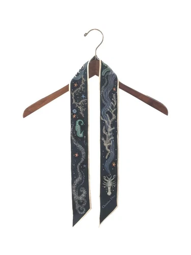 Foulard femme Christian Dior soie marine occasion