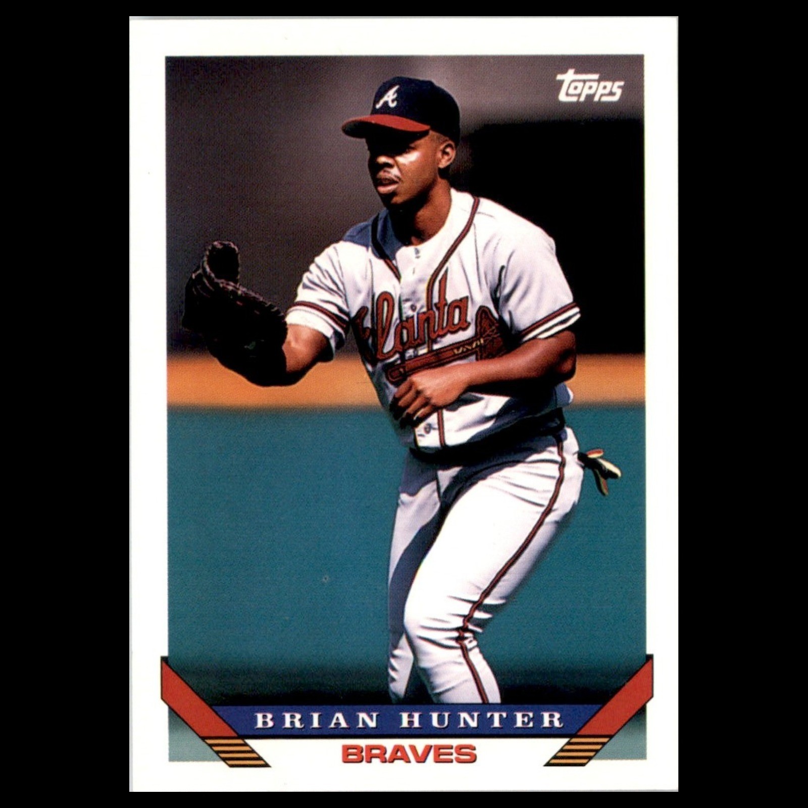 Brian Hunter #102.0 1993 Topps Atlanta Braves Baseball Card MLB