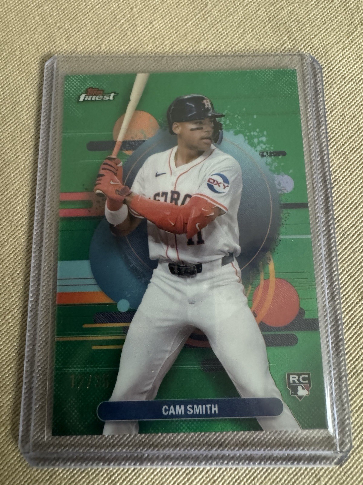 2025 Topps Finest - Uncommon Cam Smith #146 Green Refractor /35 (RC)