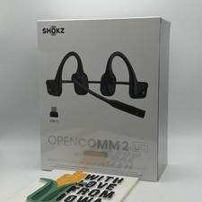 Shokz OpenComm2 UC USB-C Bone Conduction Bluetooth Headset Black C120 New Sealed