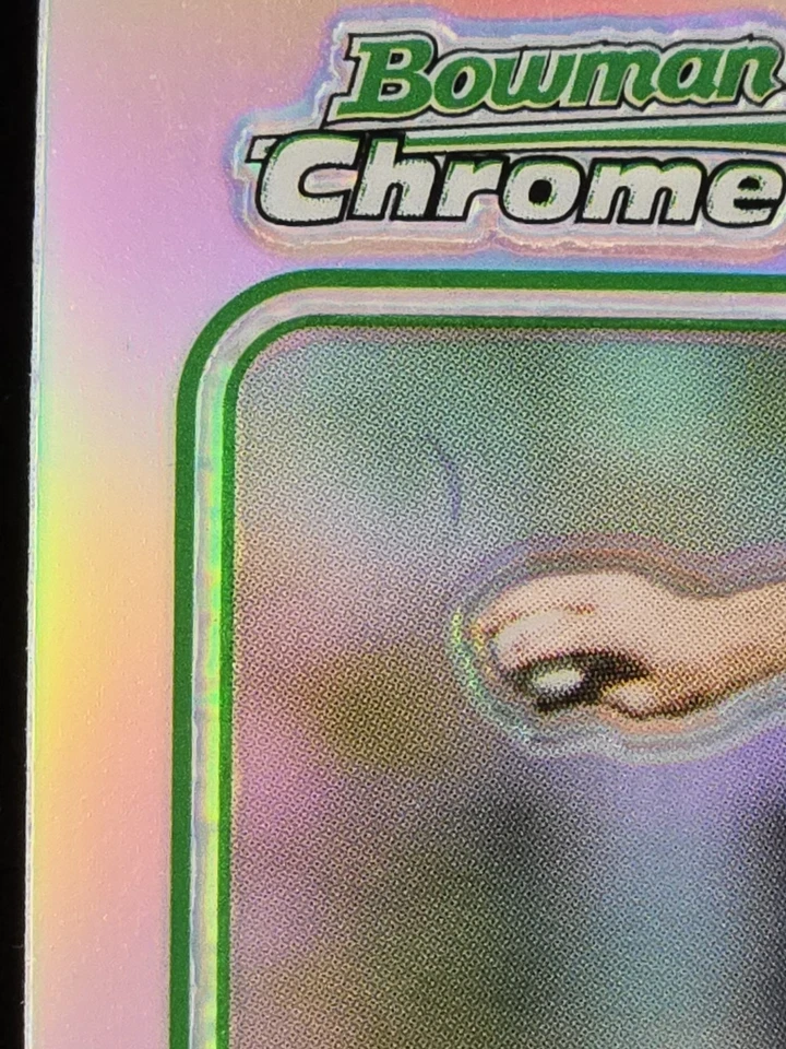 Tarjeta de novato Bowman Chrome Refractor #217 Justin Verlander RC 2006 Detroit Tigers Foto 2 de 4