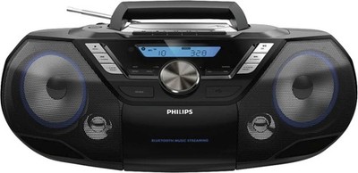 Philips Radio CD Player AZB798T/12 Kassettendeck USB Bluetooth MP 3 WMA
