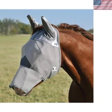 Comfortable Crusader Fly Mask with Ears - Lightweight Protection for Horses