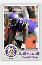 Jalen Redmond  Novelty Football Card! Minnesota Vikings