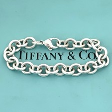 AUTENTICO Bracciale Tiffany & Co Starter Charm - Argento Sterling 925 - 19 Cm