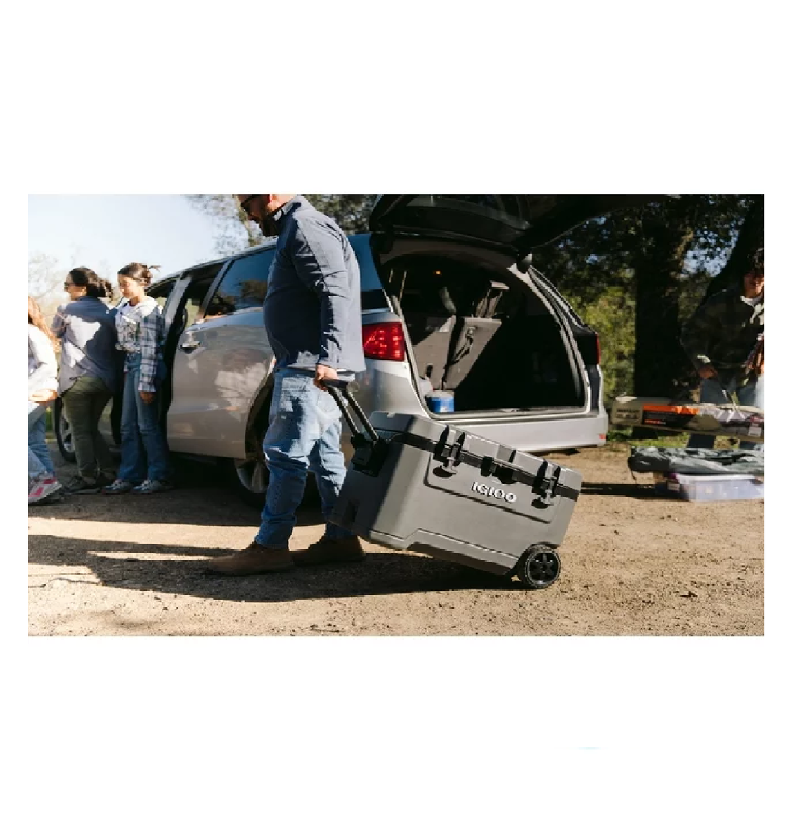 Igloo 34909 Overland 72 qt. Ice Chest Cooler with Wheels, Gray | eBay