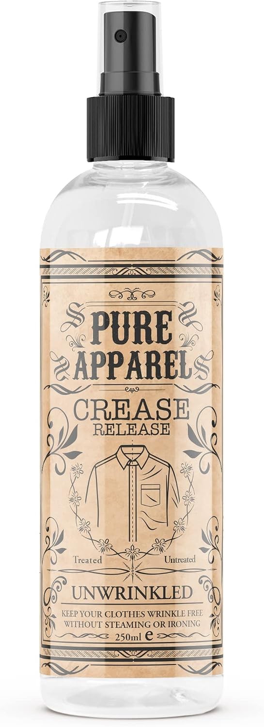 Pure Apparel Crease Release Spray-Wrinkle Remover, Odour Eliminator And Fabric Freshener | Ironing & Clothes Steamer Alternative | Fresh Cotton - Image 5