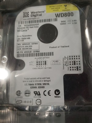NEW!!! WESTERN DIGITAL 80GB WD800JBRTL 7200RPM 8MB Buffer 