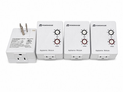 Lot of 4 X10 Powerhouse AM466 Appliance Modules 3-Prong Tested