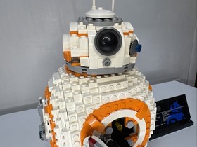 LEGO Star Wars: The Last Jedi BB-8 (75187) Retired 99% Complete w/ Display Stand