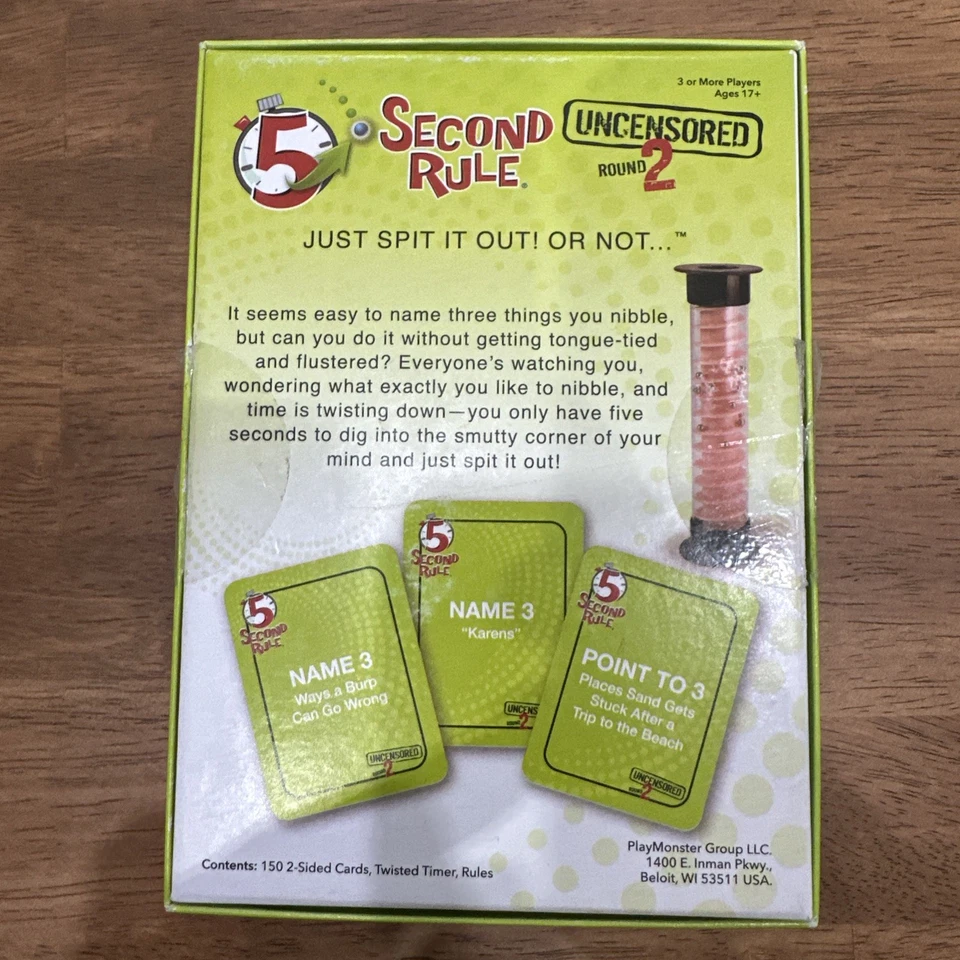 - Regla de 5 segundos PlayMonster - Ronda 2 sin censura - 17 años | 3 jugadores Foto 2 de 3