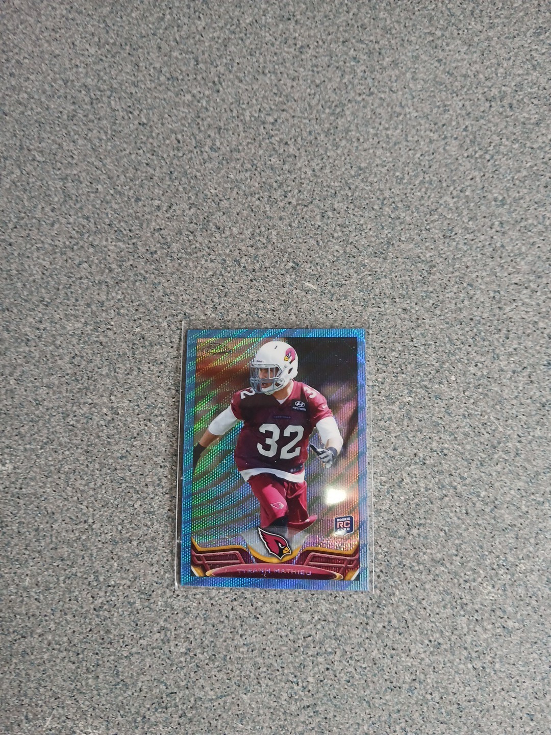 Tyrann Mathieu 2013 Topps Chrome Rookie Blue Wave Refractor A2