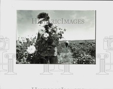1991 Press Photo Farmer Anita