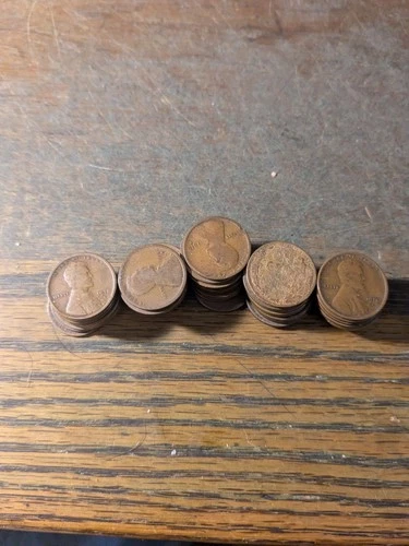 1916 D Lincoln Cent Roll 50 AG To VF