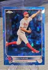 Brad Hand 2022 Topps Chrome Update Sapphire #US14 Philadelphia Phillies
