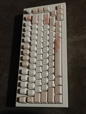 Custom 60% Keyboard Cherry Blossom Keycaps, Wireless, All Metal Body