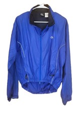 Canari Biovent Cycling Jacket Med Reflective Packable Vented Pockets Blue