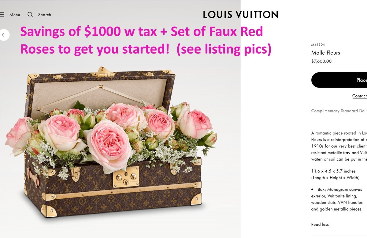 Louis Vuitton Flower Trunk Malle Fleur Classic Monogram Canvas