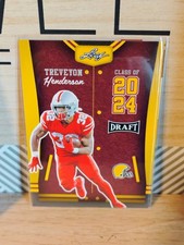 Treveyon Henderson 2023 Leaf Draft - Class Of 2024 [Yellow] #81 (RC) Patriots 