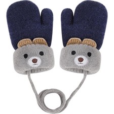 Toddler Winter Gloves Warm Fleece Lined Full Finger Snow Mittens for Boys Girls