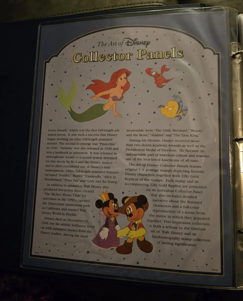The "Art of Disney Collector Panels" Postal Commemorative Society - Image 4 of 4