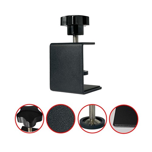 Heavy Duty Desk Clamps Protective Pads - 2 Pack Metal C-Clamps for Table, Acr... - Picture 4 of 5