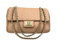 Karl Lagerfeld Paris Mauve Quilted Leather Ch...