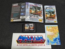 Sega Genesis PTO P.T.O. CIB Map Complete Case Game Pacific Theater of Operations