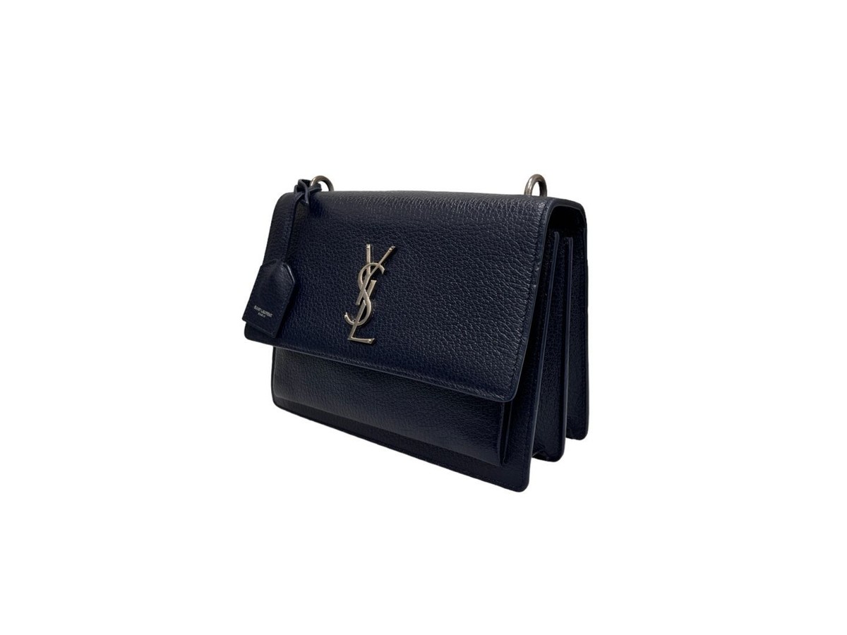 Saint Laurent Sunset Medium Shoulder Bag 464673 Dark Navy Saint Laurent Sunset Medium Shoulder Bag 464673 Dark Navy