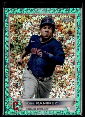 2022 Topps Chrome Refractor Aqua Jose Ramirez 086/199 #151