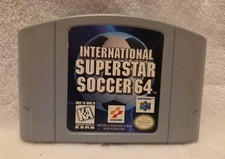 NINTENDO N64 VIDEO GAME INTERNATIONAL SUPERSTAR SOCCER 64 CARTRIDGE ONLY Tested 