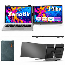 Laptop Screen Extender, 14" 1080P FHD Detachable  Portable Dual Monitor