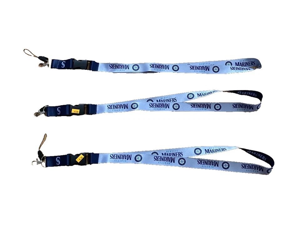 Lot Of 3 Seattle Mariners 2025 ALCS Champs MLB Baseball Lanyards W/ Key Chain - Image 2 of 2