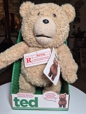 TED 15" Talking Plush Teddy Bear w Moving Mouth Rated R Commonwealth 2012 New
