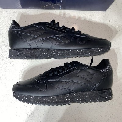 Reebok Classic Leather Black Men s Size US 10