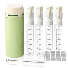 4 in 1 Travel Dispenser,Travel Shampoo and Conditioner Bottles,Refillable Lea...