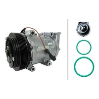 Klimakompressor 12 V Ø 130 Mm Hella Passend FüR U.A. Alfa Romeo 147