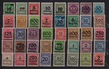 lot de timbres neufs d'Allemagne 1923 inflation MH/MNH